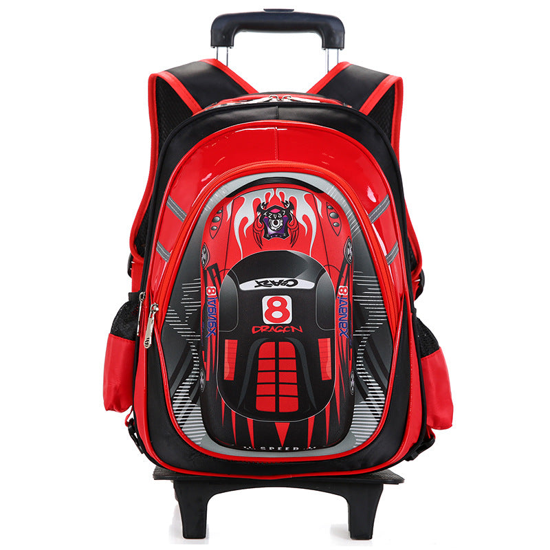 Detachable Trolley Schoolbag for kids