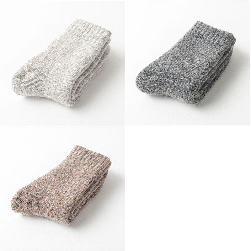 Men Cashmere Socks Thick Warm Wool Women Winter So