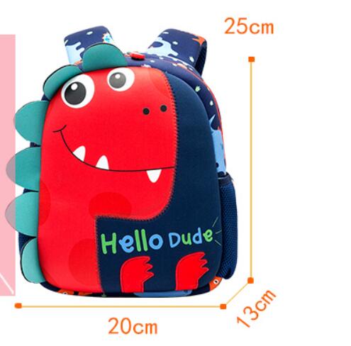 Cartoon Cute Children Kindergarten Dinosaur School Bag for kids