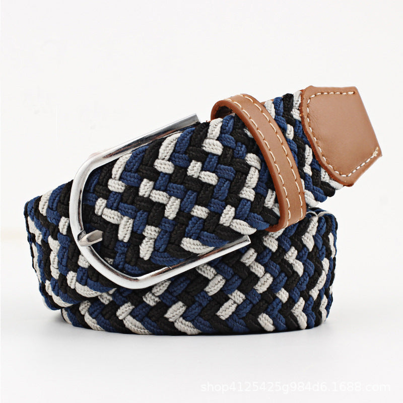 Elastic Woven Belt Corrugated All-match Casual belts for women