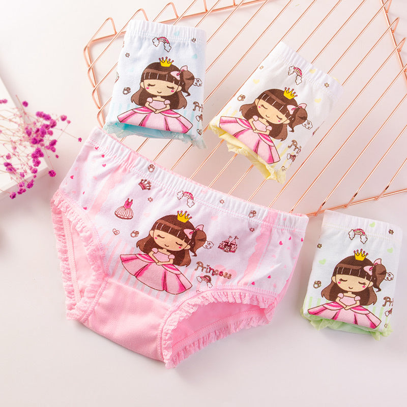 Cotton Cute Print All-match Panties for girls