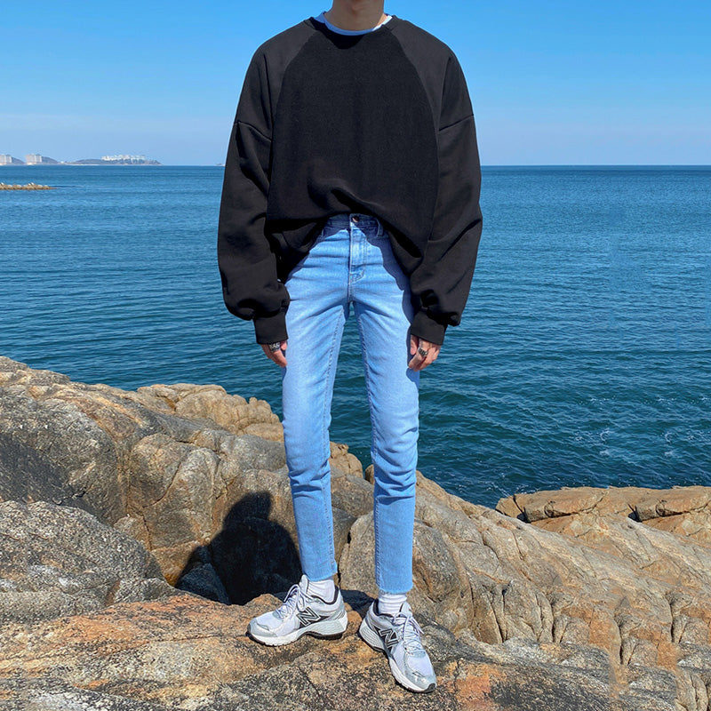 Loose Style Round Neck Sweater For Men