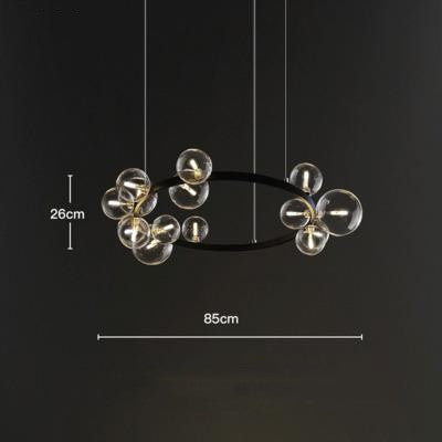 Bedroom Light Dining Room Glass Ball Chandelier