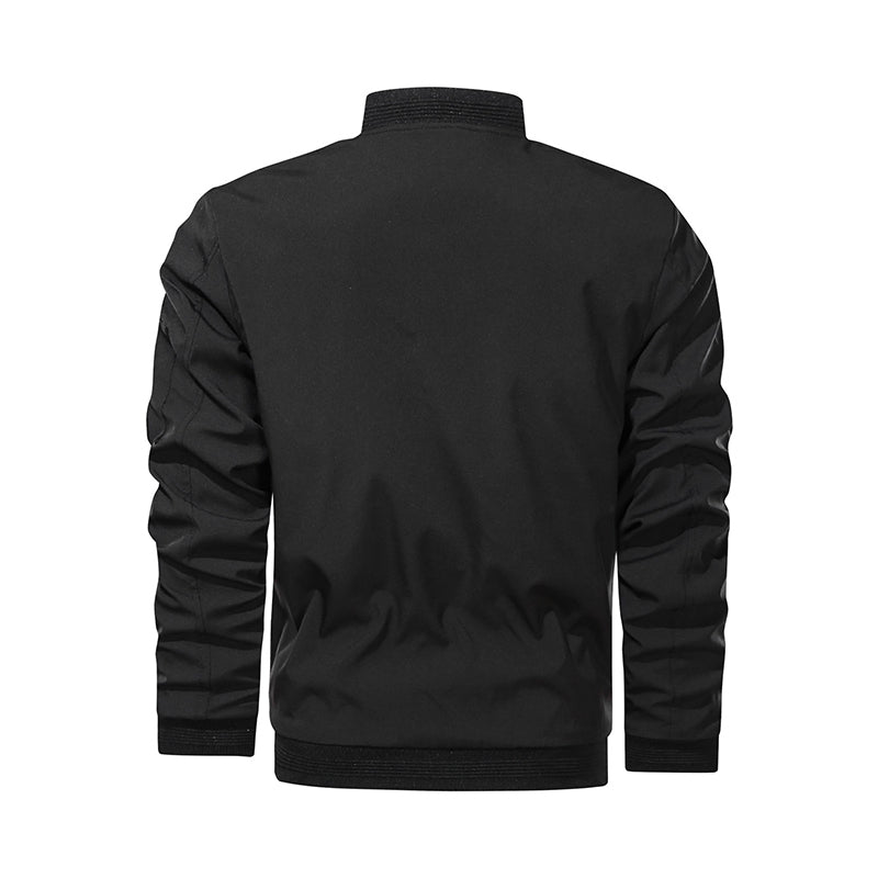 Polyester Bomber Zipper Jacket For Men