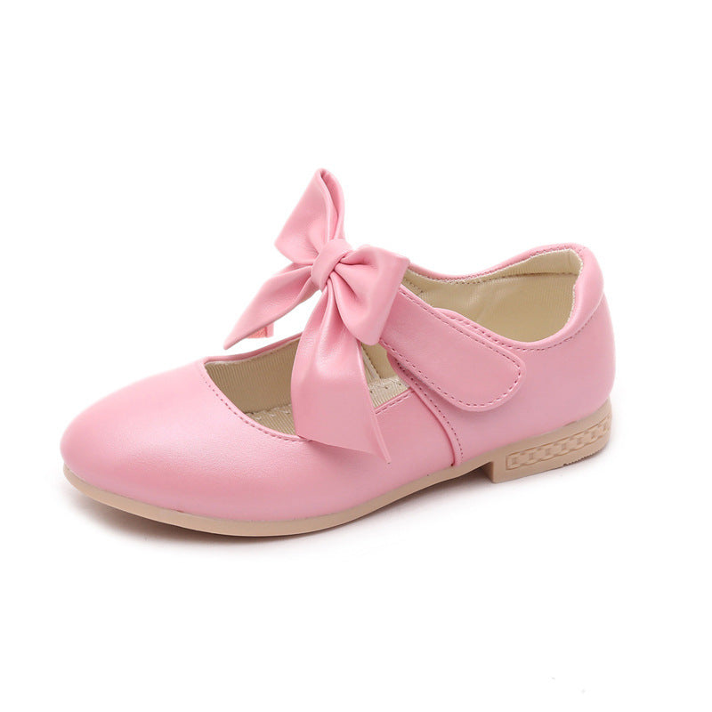 White Leather  Princess Shoes for girls