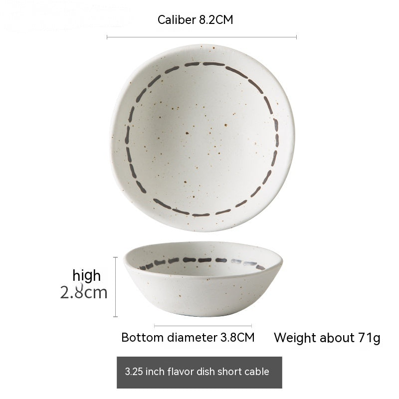 Japanese Textured Tableware And Household Plates