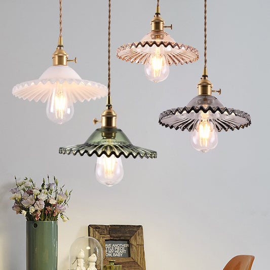 Nordic Minimalist Glass Chandelier Old Shanghai Retro