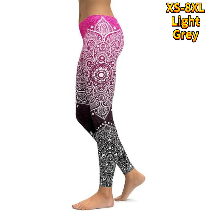 3D Printing High Waist Sexy Hip Yoga Pants For Women