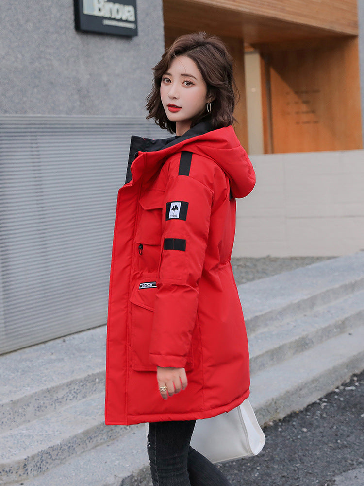 Korean-style Loose Down Cotton-padded Jacket for women