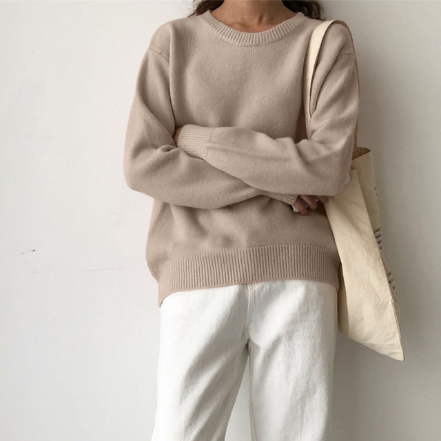 Korean Style Wool Jumper For Women