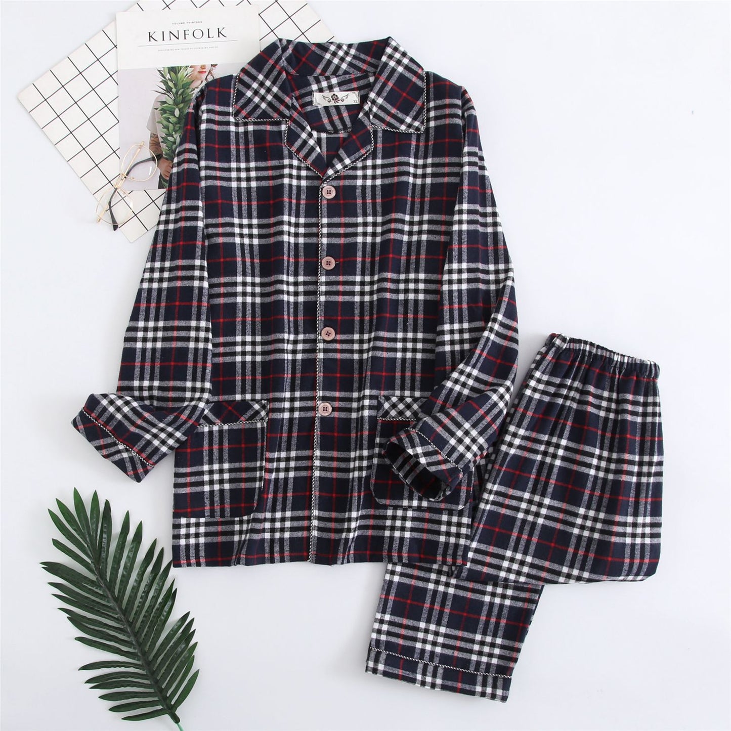 Warm Cloth Flannel Pajama Suit For Men