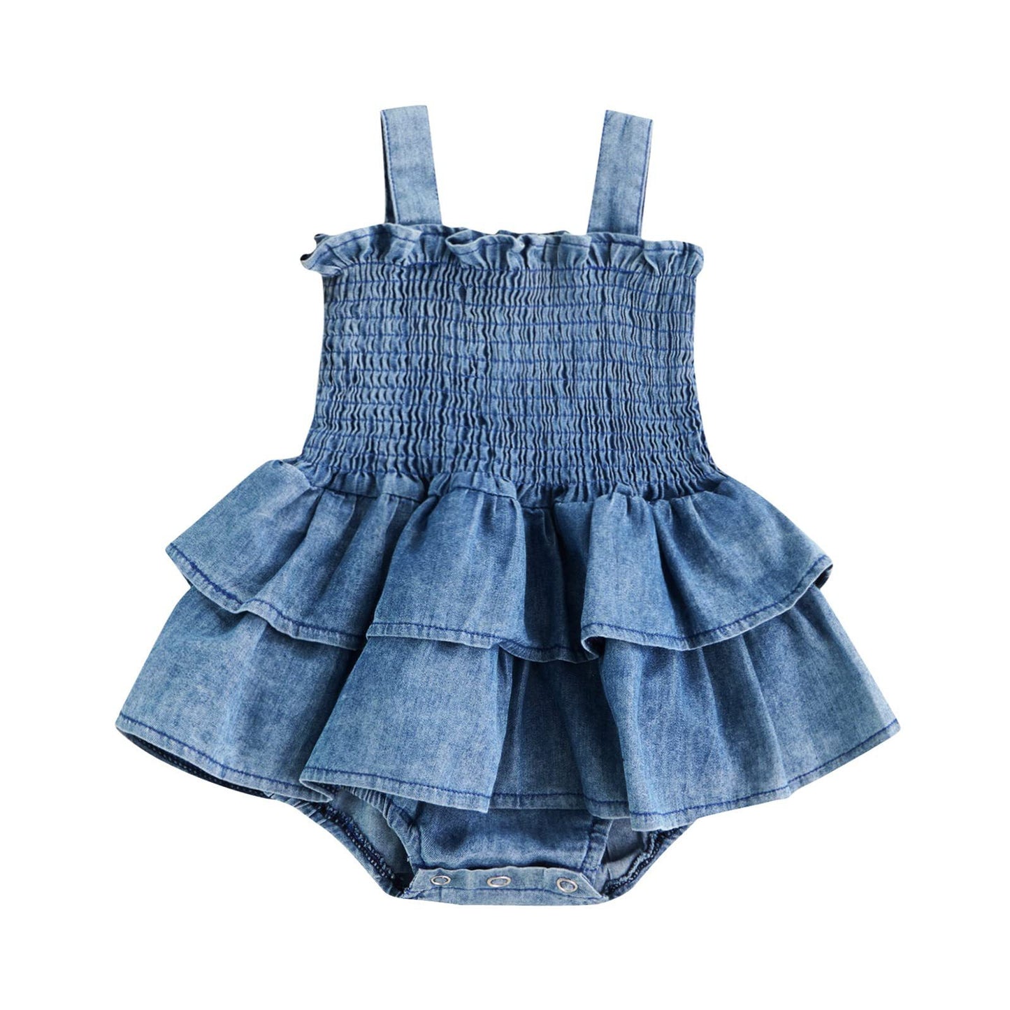 Suspender Denim Rompers for baby