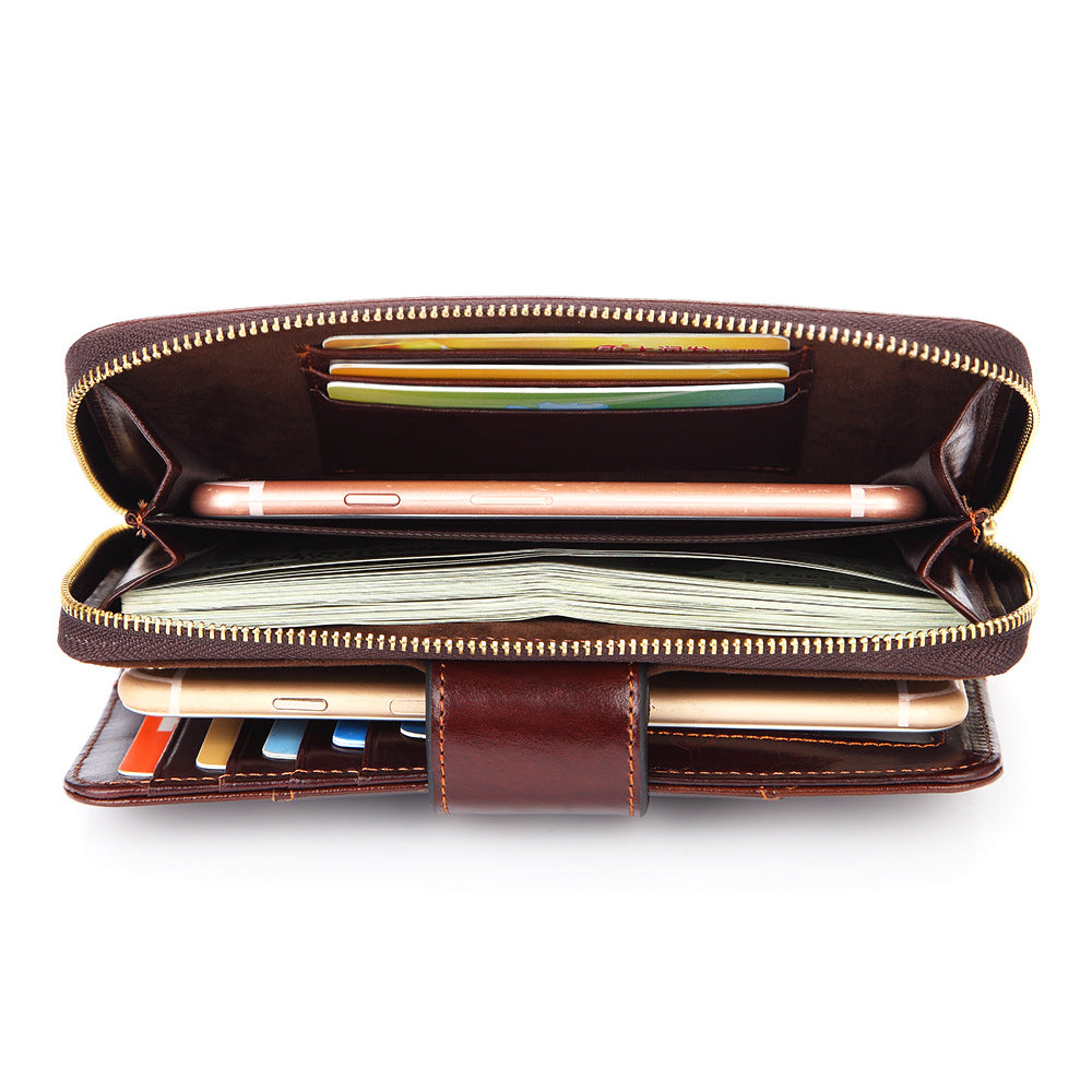 Women's Fashion Long Multi-functional Leather Wallet