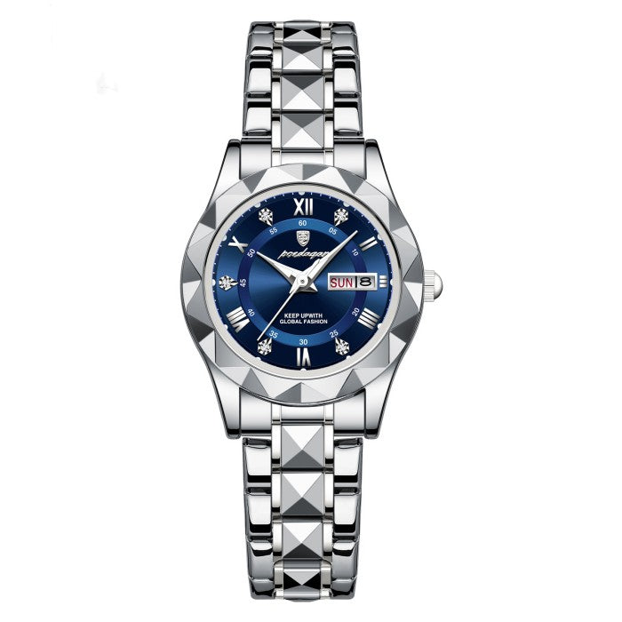 Waterproof Women's Luminous Dual Calendar Watch