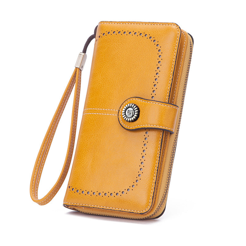 Stylish Retro Minimalism Long Wallet