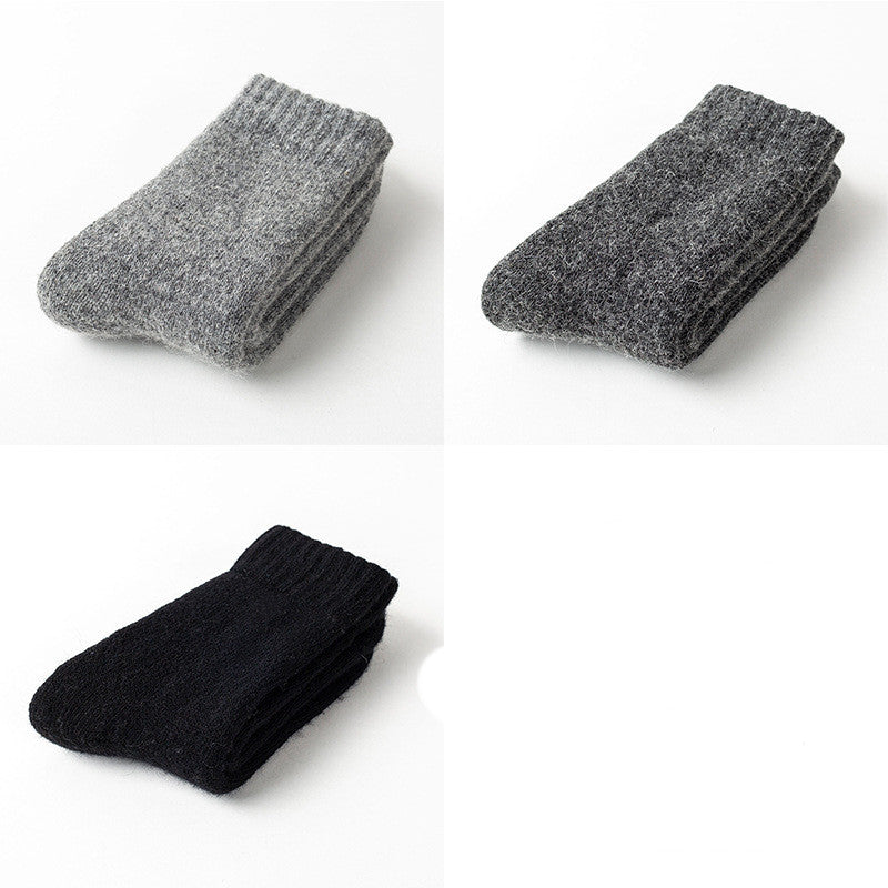 Men Cashmere Socks Thick Warm Wool Women Winter So