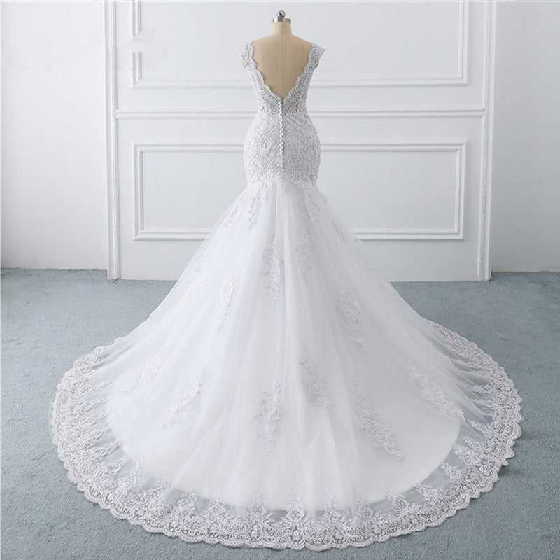 Mermaid Light  Sexy Trailing Luxury French Bride dress for women