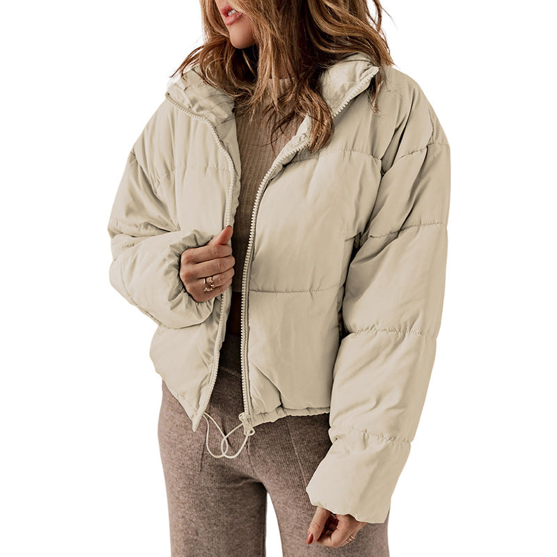 Bread  Thickened and Warm Leisure Solid Collar Cotton-padded coat for  Women