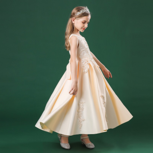 Summer Piano Performance Costume Dress for girls