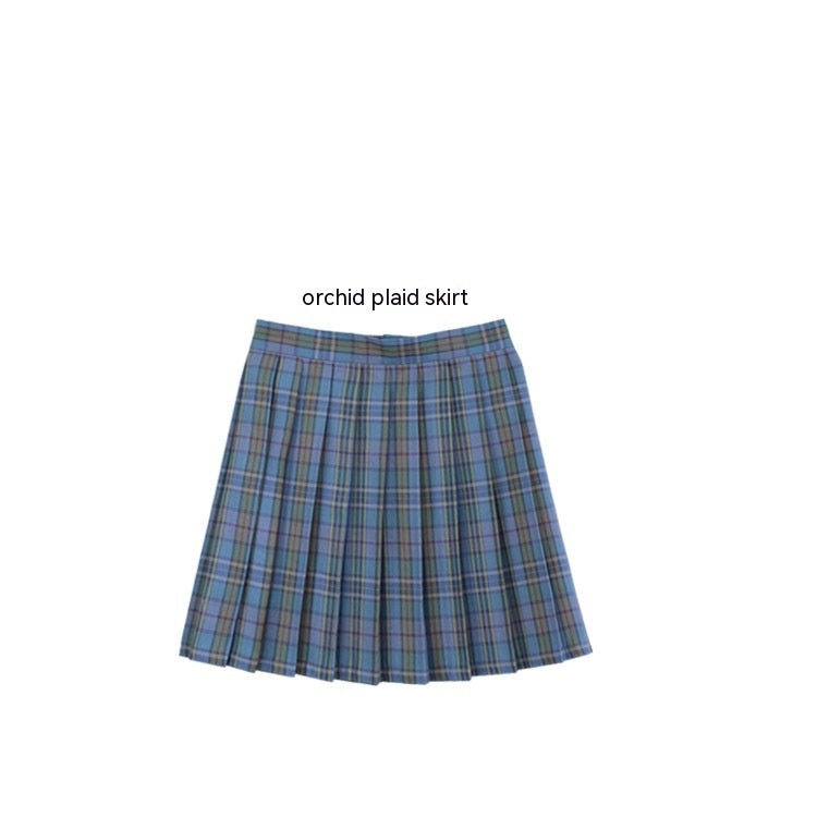 Check Pleated Skirts For Women