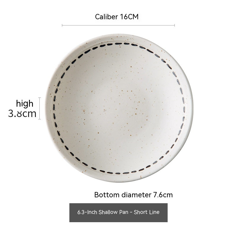 Japanese Textured Tableware And Household Plates