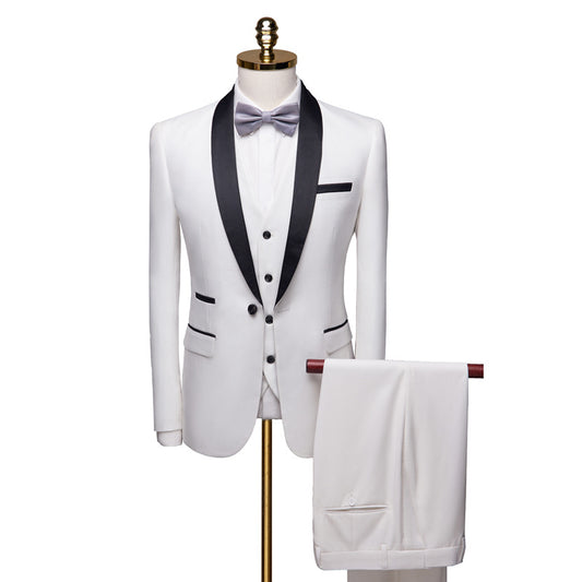 3 Pieces Wedding Suit Set For Men