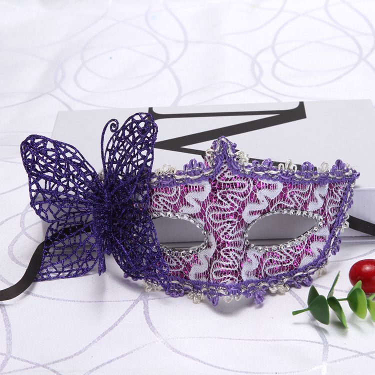 Dragon Pattern Leather Cloth Wrapper Surrounding Border Plus Butterfly Princess Mask Makeup Dance