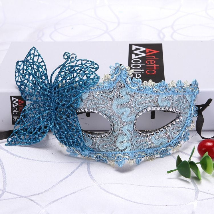 Dragon Pattern Leather Cloth Wrapper Surrounding Border Plus Butterfly Princess Mask Makeup Dance