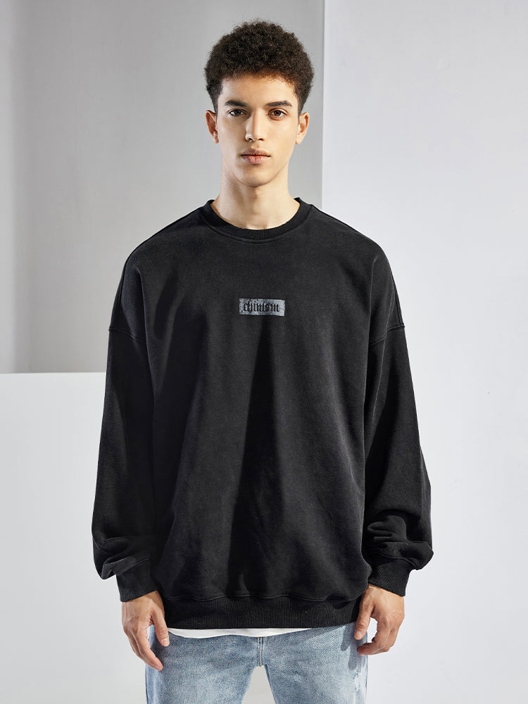 Cross Creative Printing Crew Neck Sweater For Men