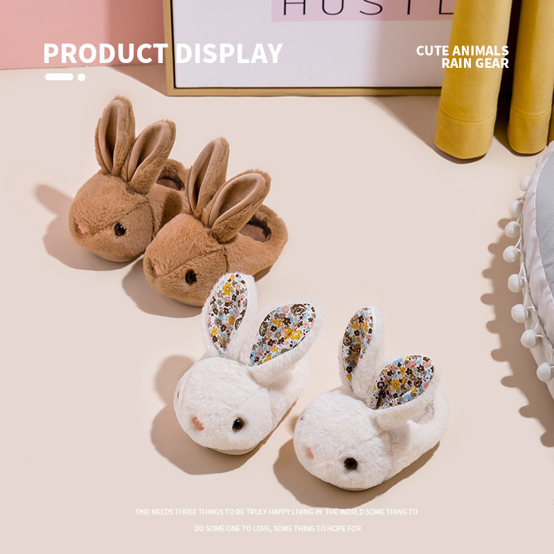 Super Soft Rabbit Cotton Slippers For Boys And Girls