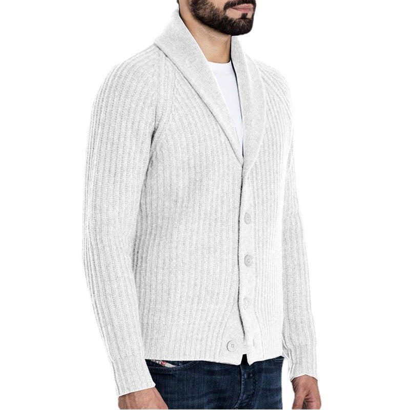 Long Sleeve Cardigan Sweater For Men