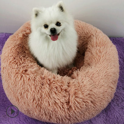 Dog Beds For Small Dogs Round Plush Cat Litter Kennel Pet Nest Mat Puppy Beds