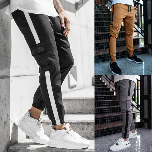 Leather Bound Casual Pant For Men