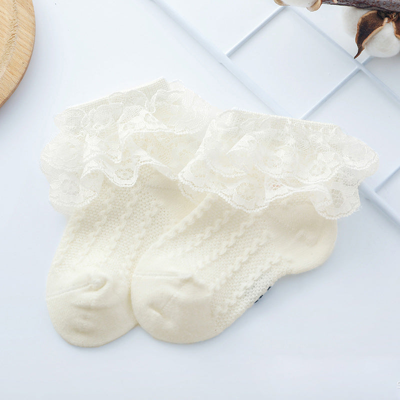 Double Lace Princess Socks for Baby