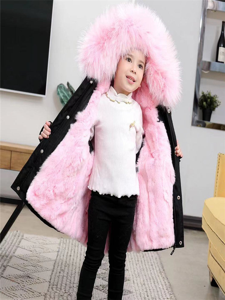 Big Fur Collar jacket for girls