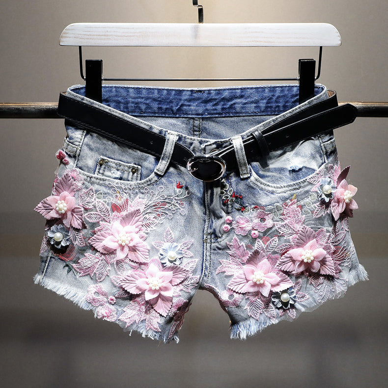 Korean Style Denim Shorts For Women