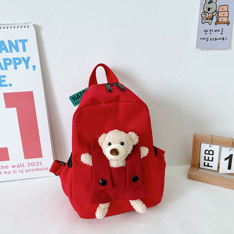 Cartoon Cute Little Bear Kindergarten School Bag for kids