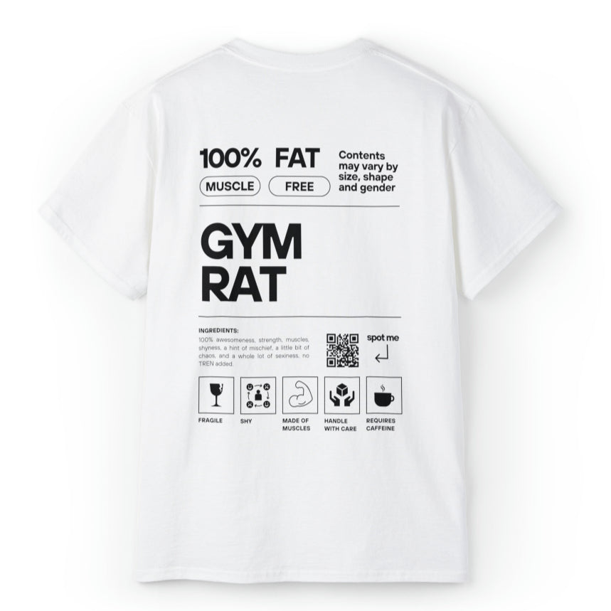 Digital Printing Casual Round Neck T-shirt - GYM RAT