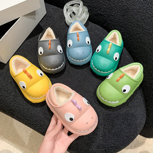 Boys And Girls Cartoon Thermal Slippers