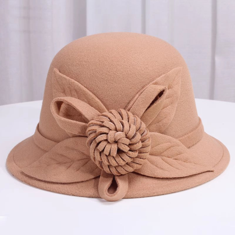 Korean Style Autumn And Winter  Woolen   Fisherman Basin Hat for girls